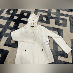 Spyder Cream Hooded light sweatshirt